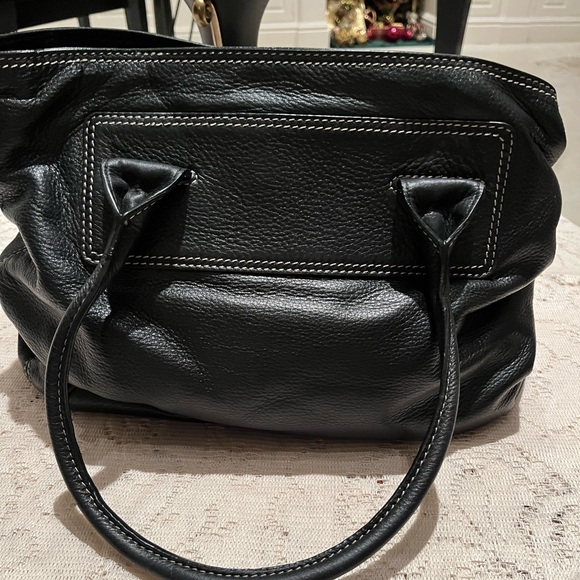 Michael Kors Large Double-Buckle-snap-button leather shoulder bag - Picture 3 of 8